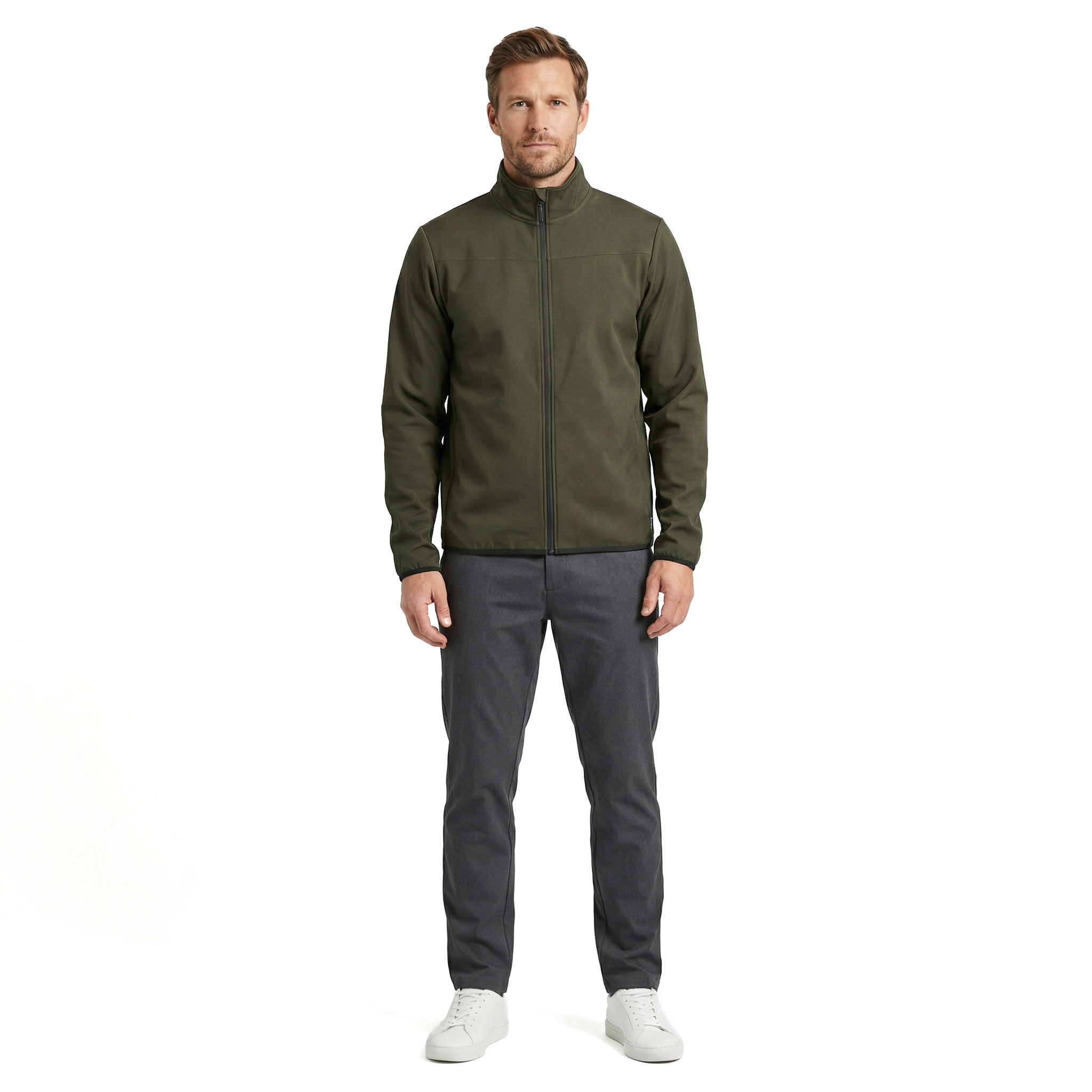 Westborn cardigan, Dusty Olive, large image number 2