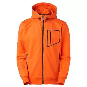 South West Madison hoodie med blixtlås, Orange