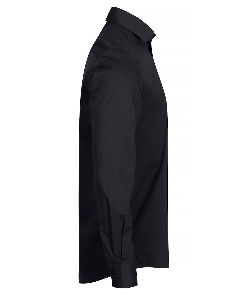 Clique Stretch Shirt, Black, large image number 4