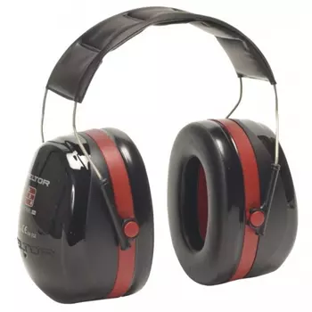 Peltor Optime III H540A ear defenders, Red/Black