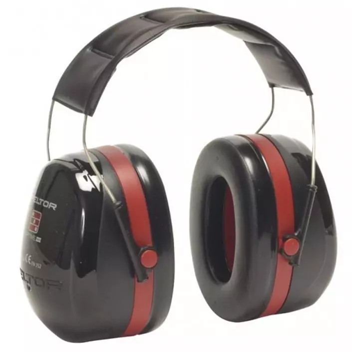 Peltor Optime III H540A ear defenders, Red/Black, Red/Black, large image number 0