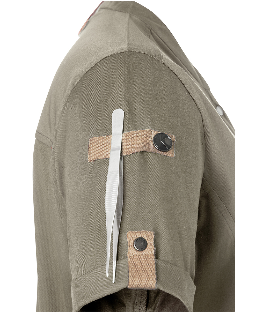 Karlowsky Green-Generation kort&auml;rmad kockjacka dam, sage, large image number 7