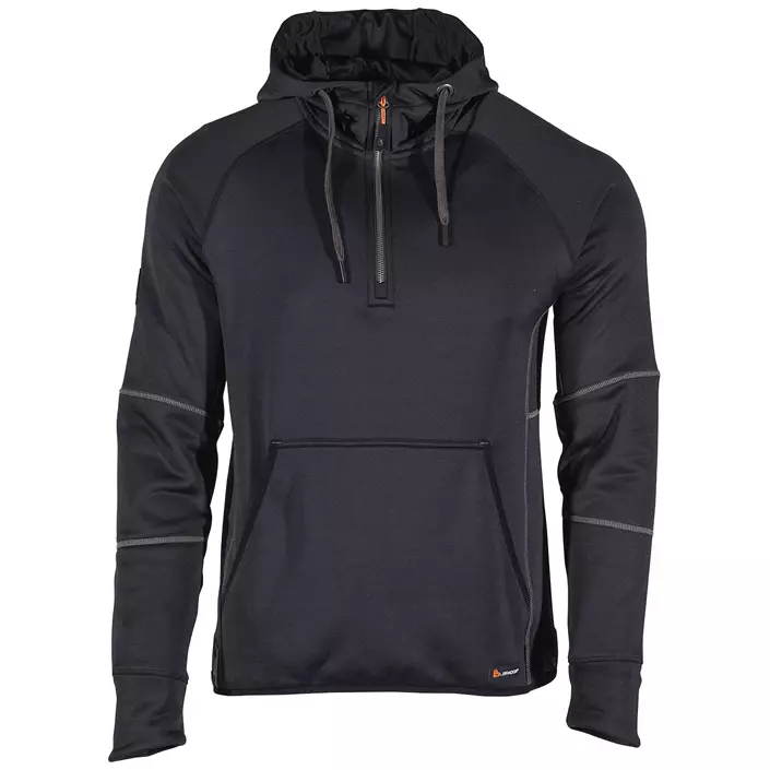 L.Brador Aereo half zip hættetrøje 6028P, Svart, large image number 0