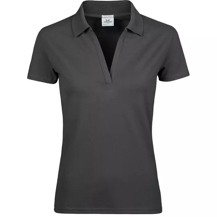 Tee Jays Luxury Stretch dame polo T-shirt, Mørkegrå, large image number 0