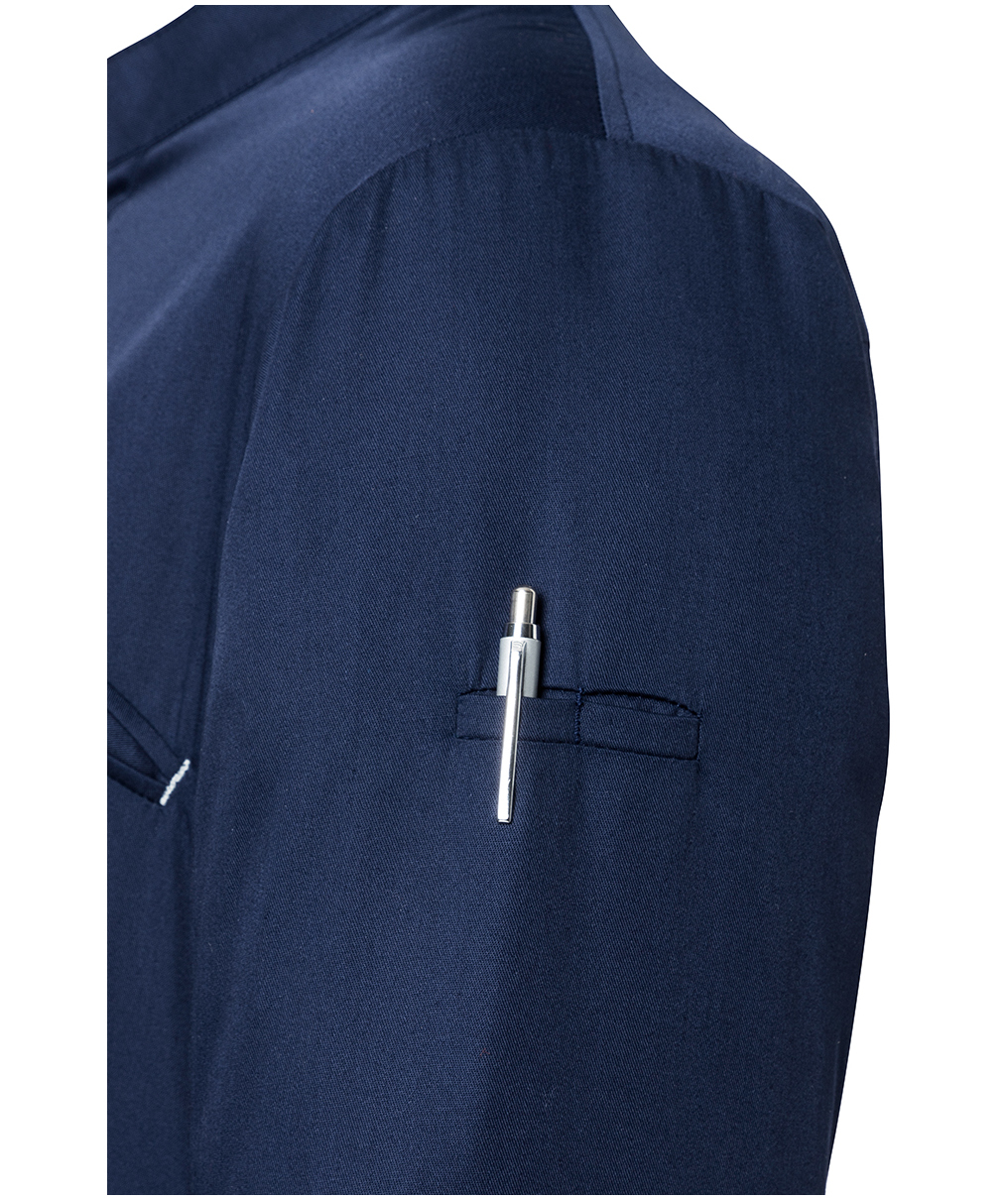 Karlowsky Modern-Touch short-sleeved chef jacket, Navy, large image number 5