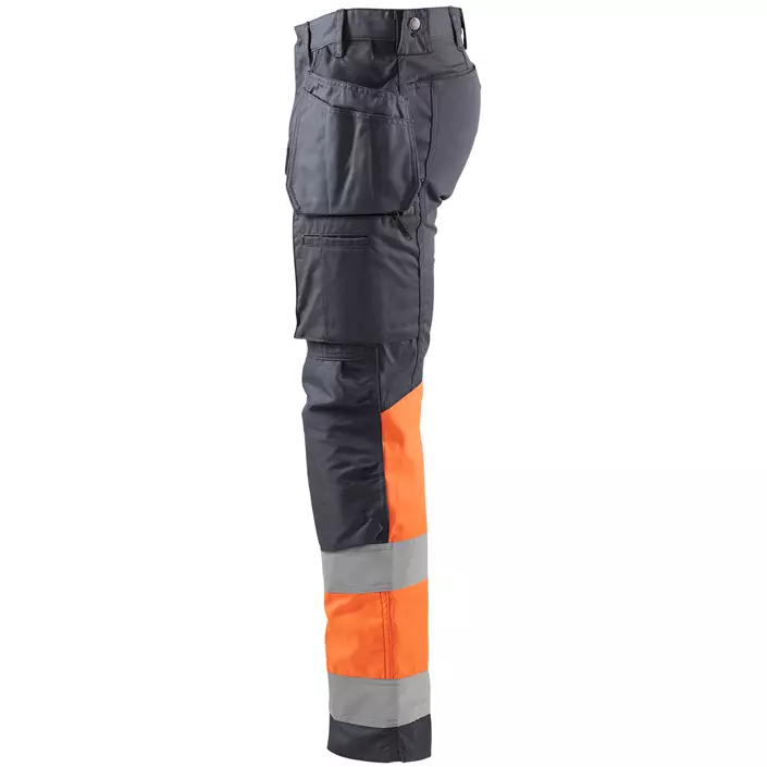 Blåkläder hantverksbyxa, Mellangrå/Hi-Vis Orange, large image number 4