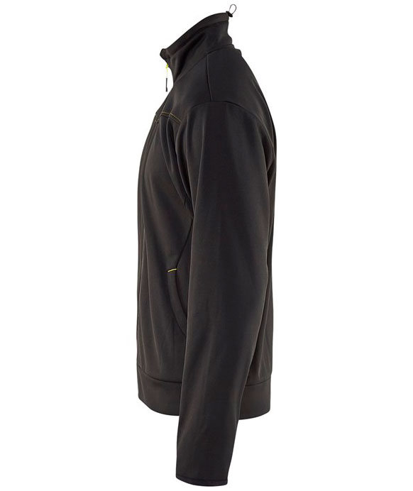 Bl&aring;kl&auml;der Unite sweat cardigan, Black/Yellow, large image number 4