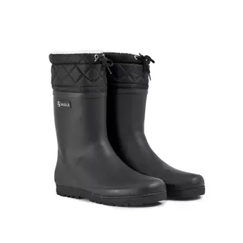 Aigle Woody Warm rubber boots, Noir
