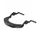 Hellberg Safe2 flexible visor holder with angled arms, Black, Black, swatch