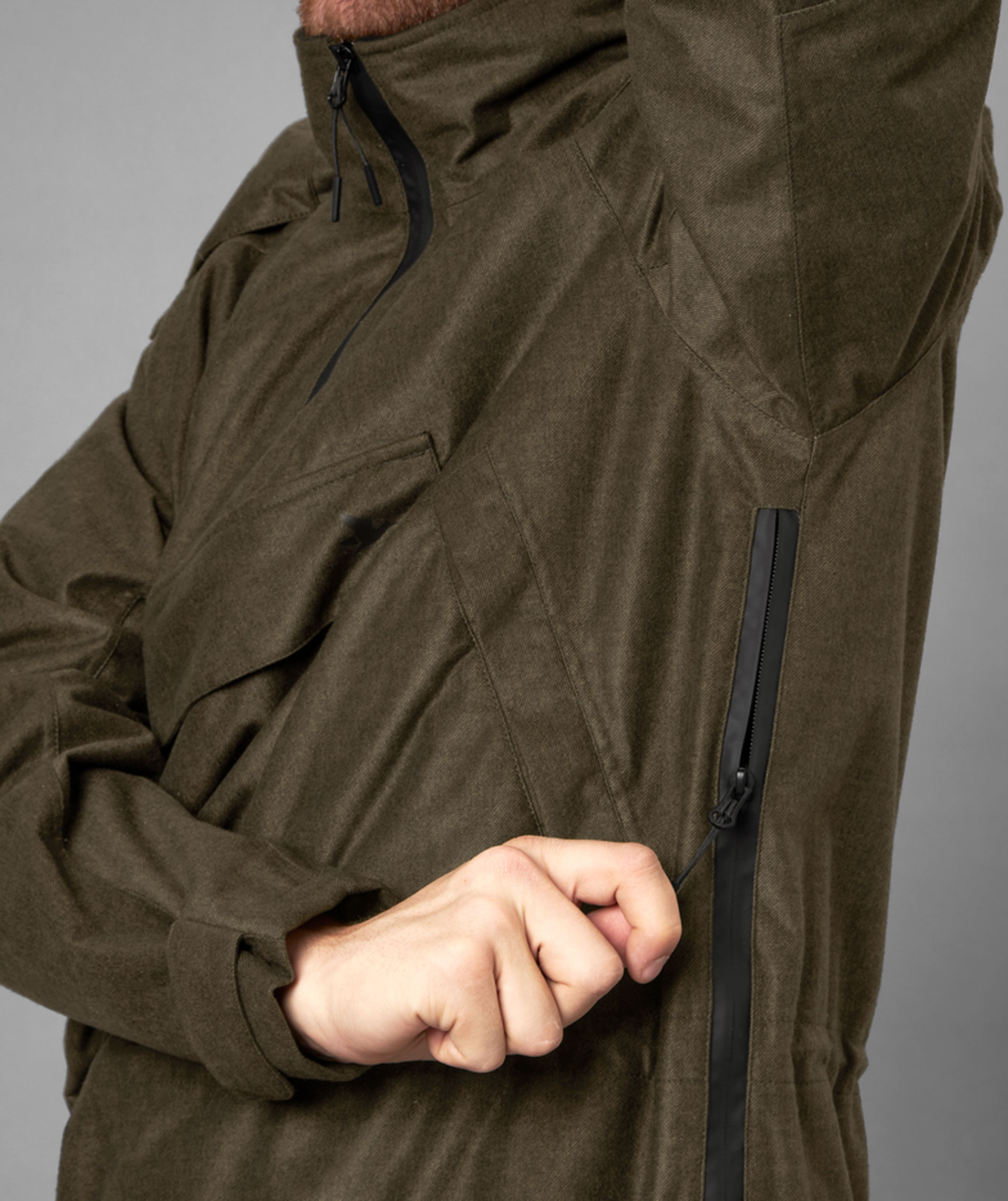 Seeland Avail Smock Anorak, Pine Green Melange, large image number 8