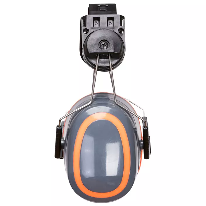 Portwest PW62 ear defenders helmet mounted, Grey/orange, Grey/orange, large image number 1