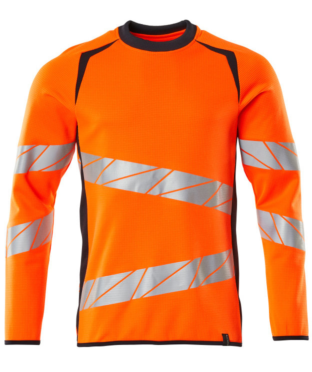 Mascot Accelerate Safe sweatshirt, Hi-Vis Orange/Dark Marine, large image number 0