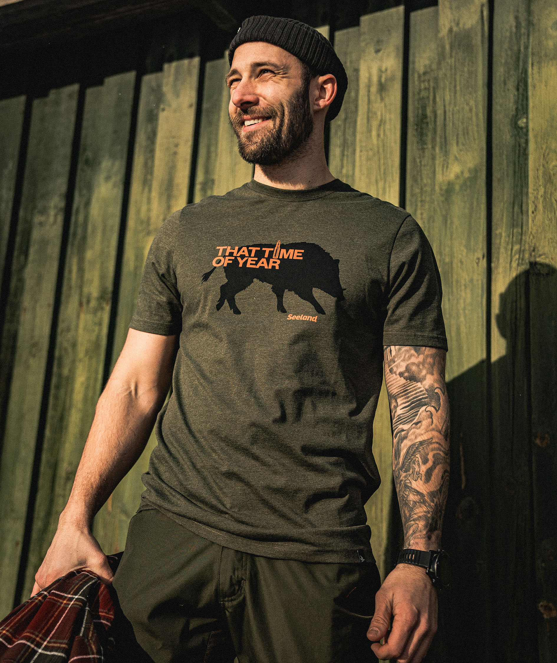 Seeland That Time T-shirt, Pine Green Melange, large image number 7