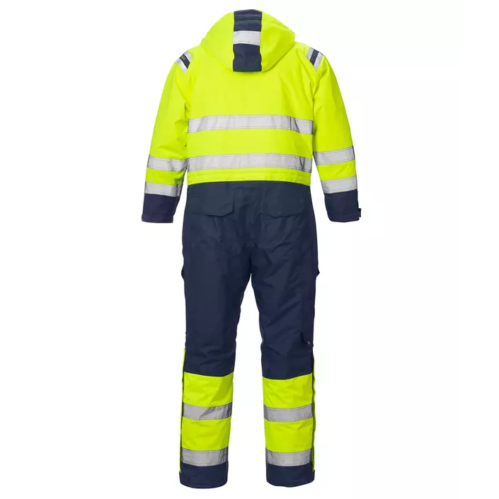 Fristads Airtech® thermal coverall 8015, Hi-vis Yellow/Marine, large image number 1