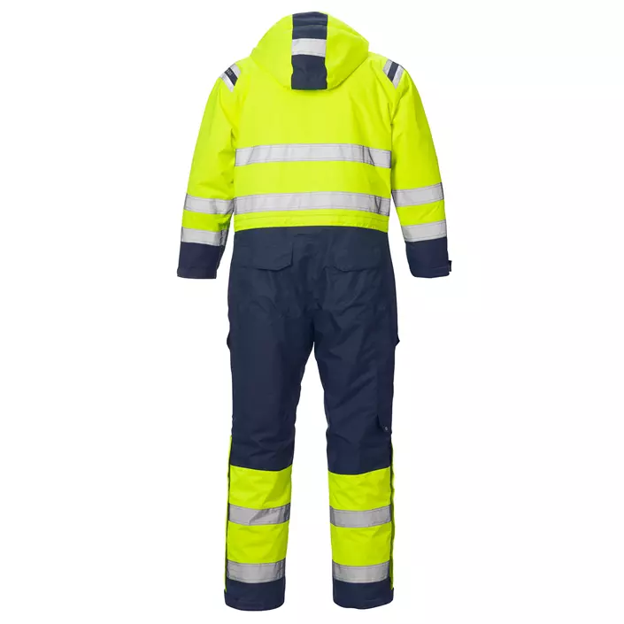 Fristads Airtech® thermal coverall 8015, Hi-vis Yellow/Marine, large image number 1