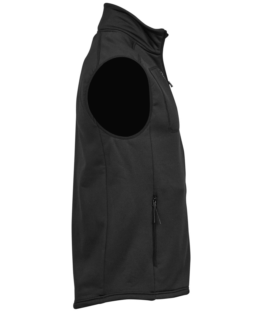 Tee Jays Stretch Fleece Bodywarmer, Schwarz, large image number 2