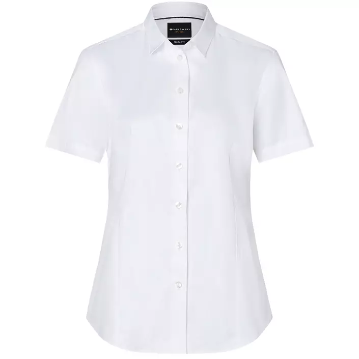 Karlowsky modern fit kortærmet dameskjorte, White , large image number 0