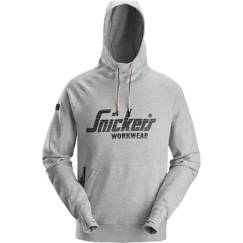 Snickers logo hoodie 2894, Grey Melange