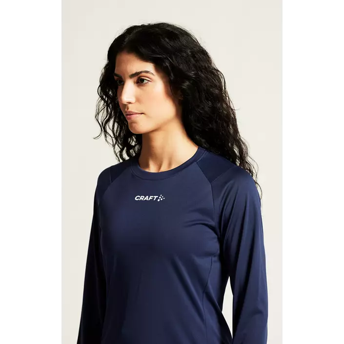 Craft Rush 2.0 women's long-sleeved T-shirt, Navy, large image number 5