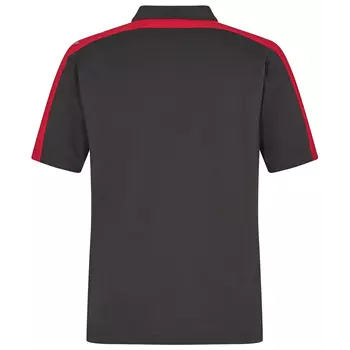 Engel Galaxy polo T-shirt, Antracitgrå/Tomato Red