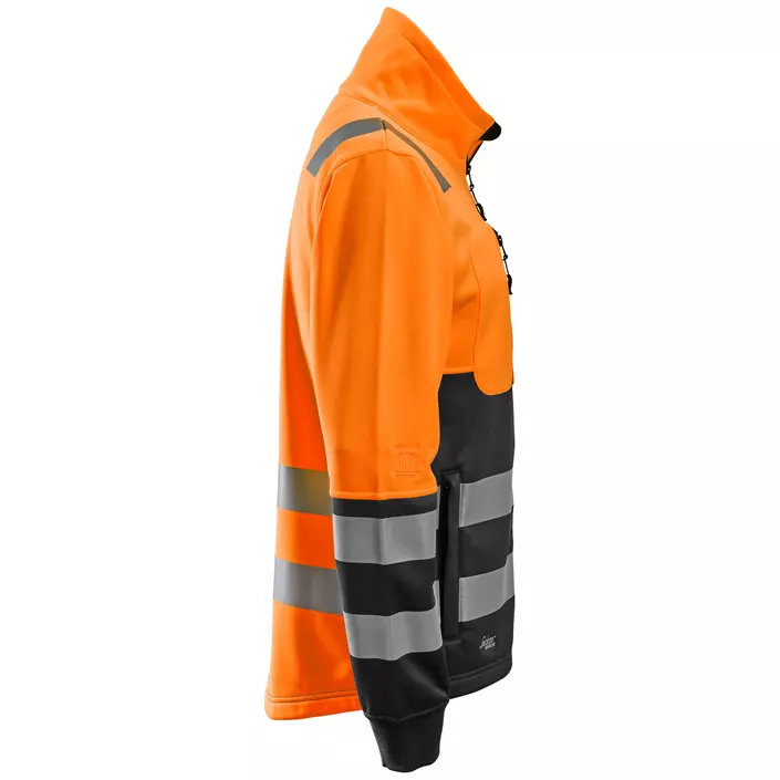 Snickers AllroundWork fleece jacket 8035, Hi-Vis Orange/Black, large image number 2