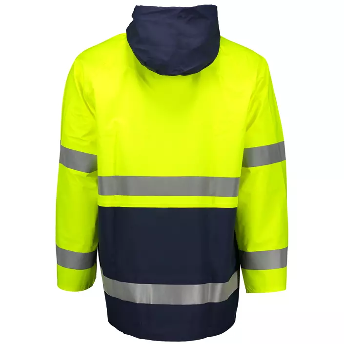 Abeko Atec rain jacket, Hi-Vis Yellow/Navy, large image number 1