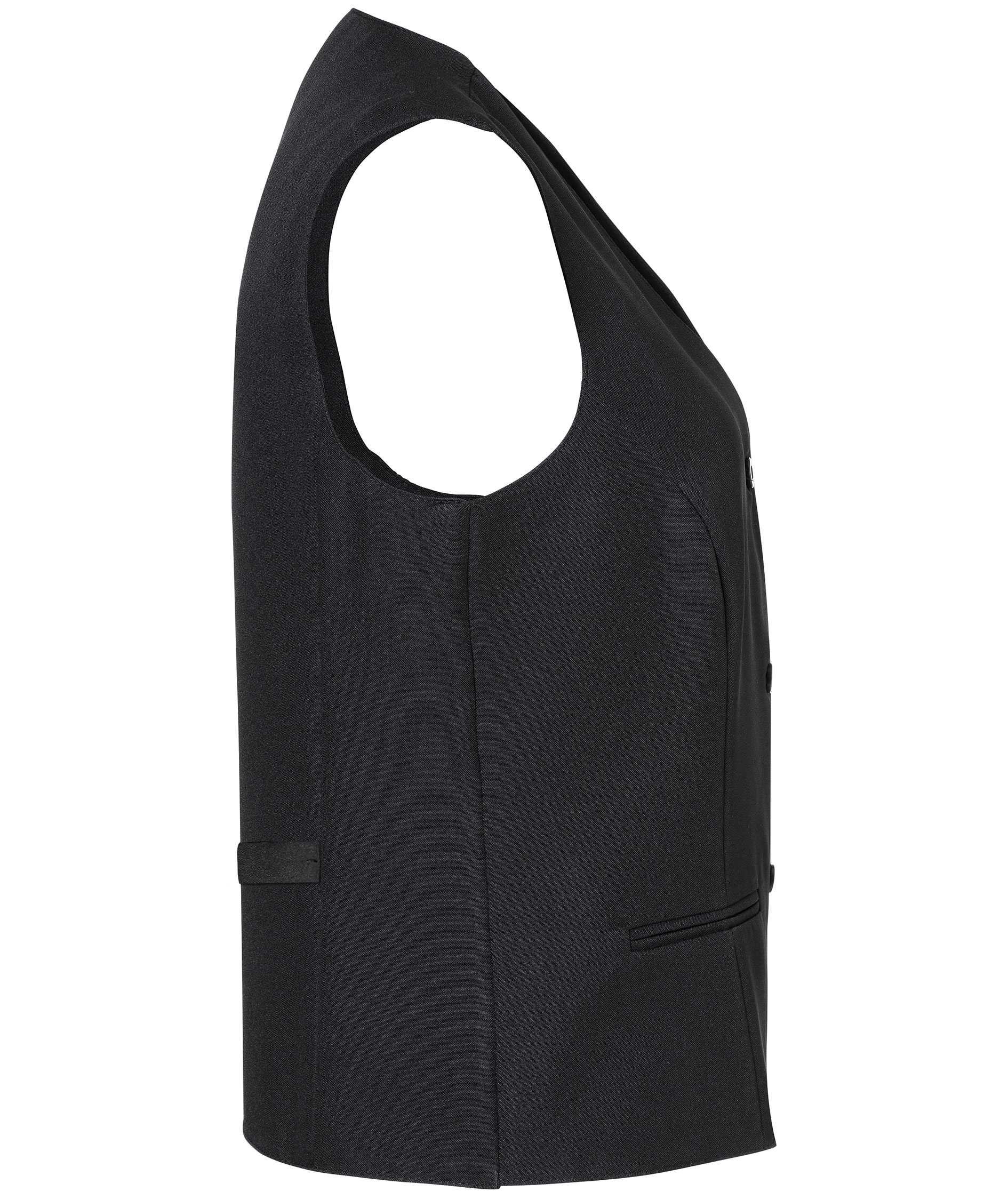 Karlowsky Basic women's server waistcoat, Black, large image number 3