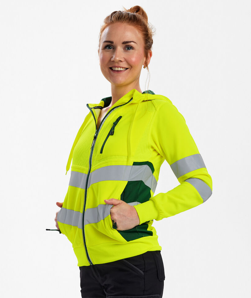 Engel Safety women's hoodie, Hi-vis yellow/Green, large image number 5