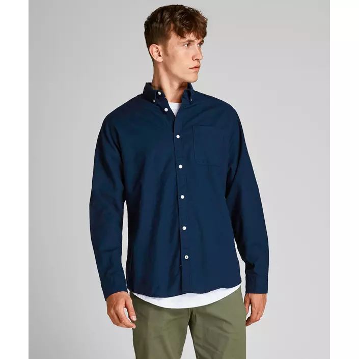 Jack & Jones JJEOXFORD Slim fit skjorta, Navy Blazer, large image number 1