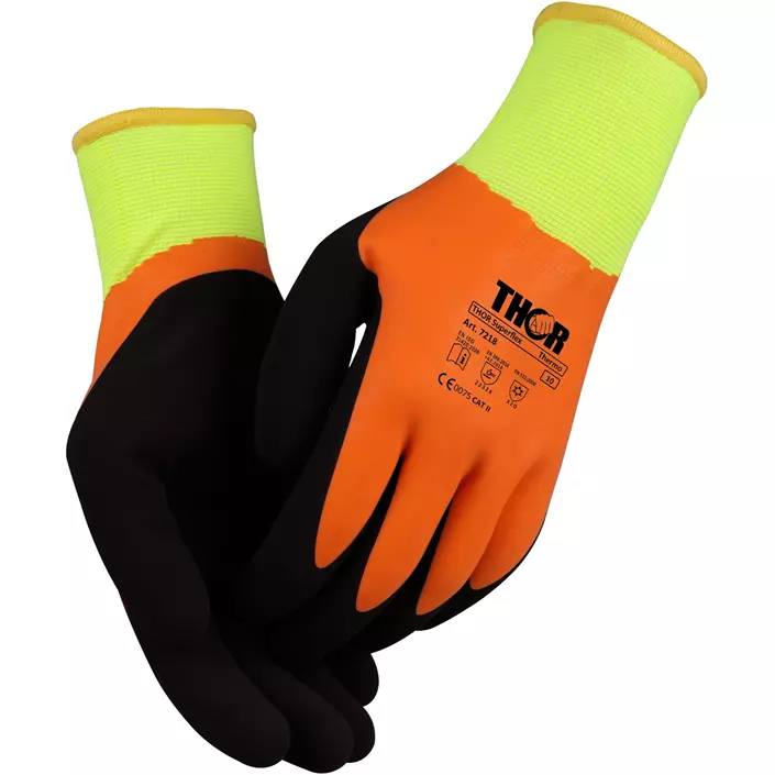 Thor 7218 Superflex Thermohandschuhe, Gelb/Orange, large image number 0