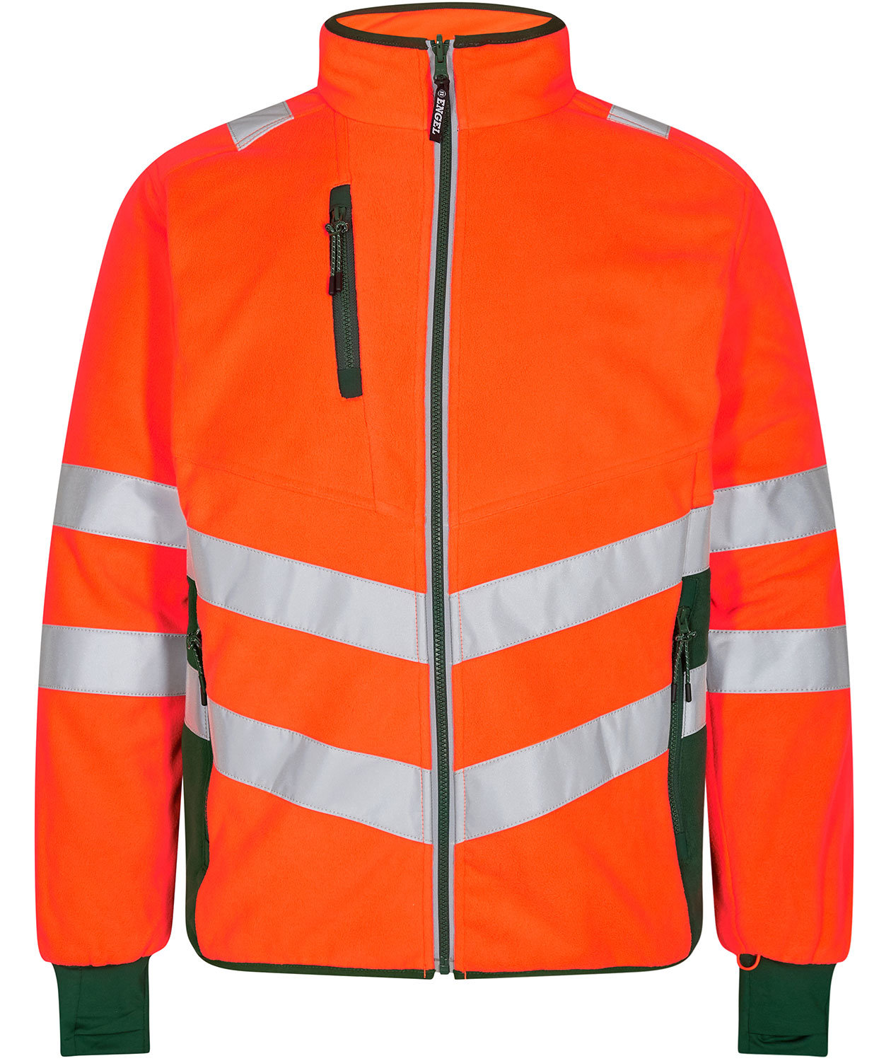 Engel Safety fleece jacket, Hi-vis Orange/Green, large image number 0