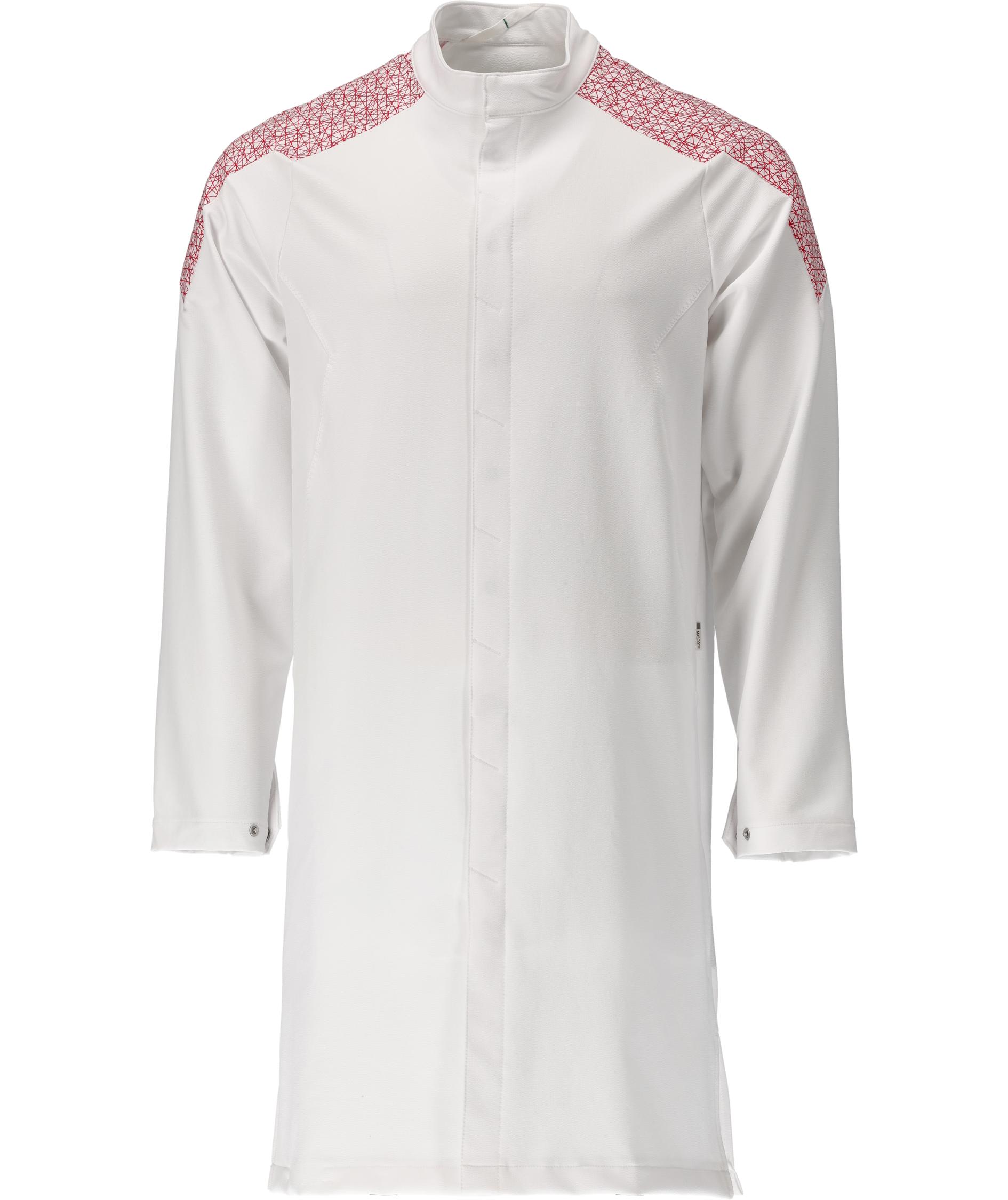 Mascot Food & Care HACCP-godkendt kittel, Hvid/Signalr&oslash;d, Hvid/Signalr&oslash;d, swatch