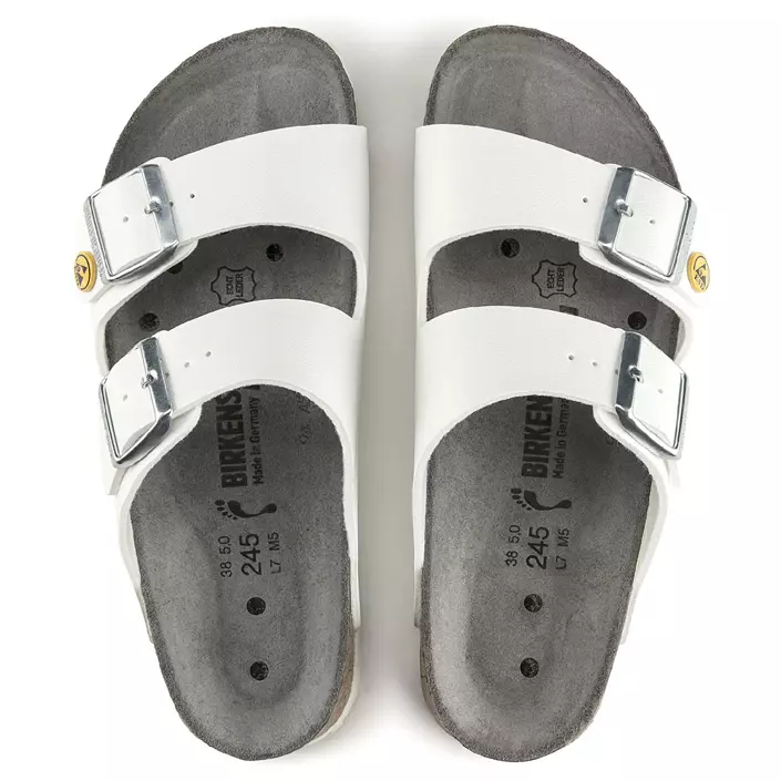 Birkenstock Arizona ESD Narrow Fit sandals, White, large image number 4