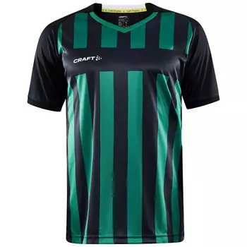 Craft Progress 2.0 Stripe Jersey T-shirt, Black/Team Green