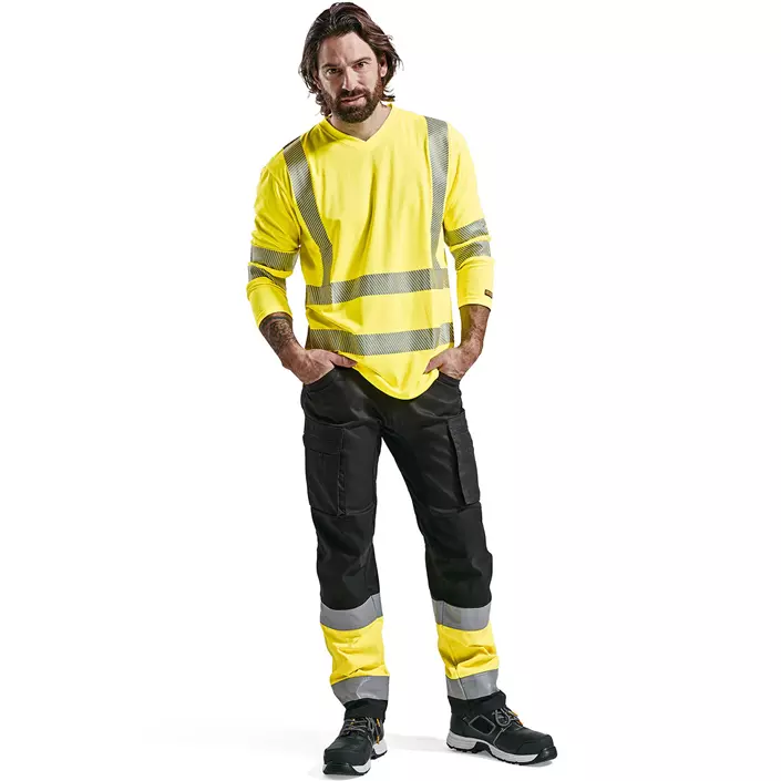Blåkläder long-sleeved T-shirt, Hi-Vis Yellow, large image number 1