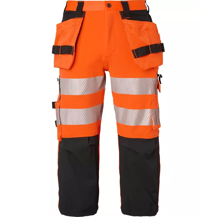 Top Swede 3/4-Handwerkerhose 314 full stretch, Hi-Vis Orange/Schwarz, large image number 0