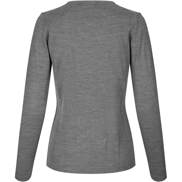 ID women's pullover with merino wool, Grey Melange, large image number 2