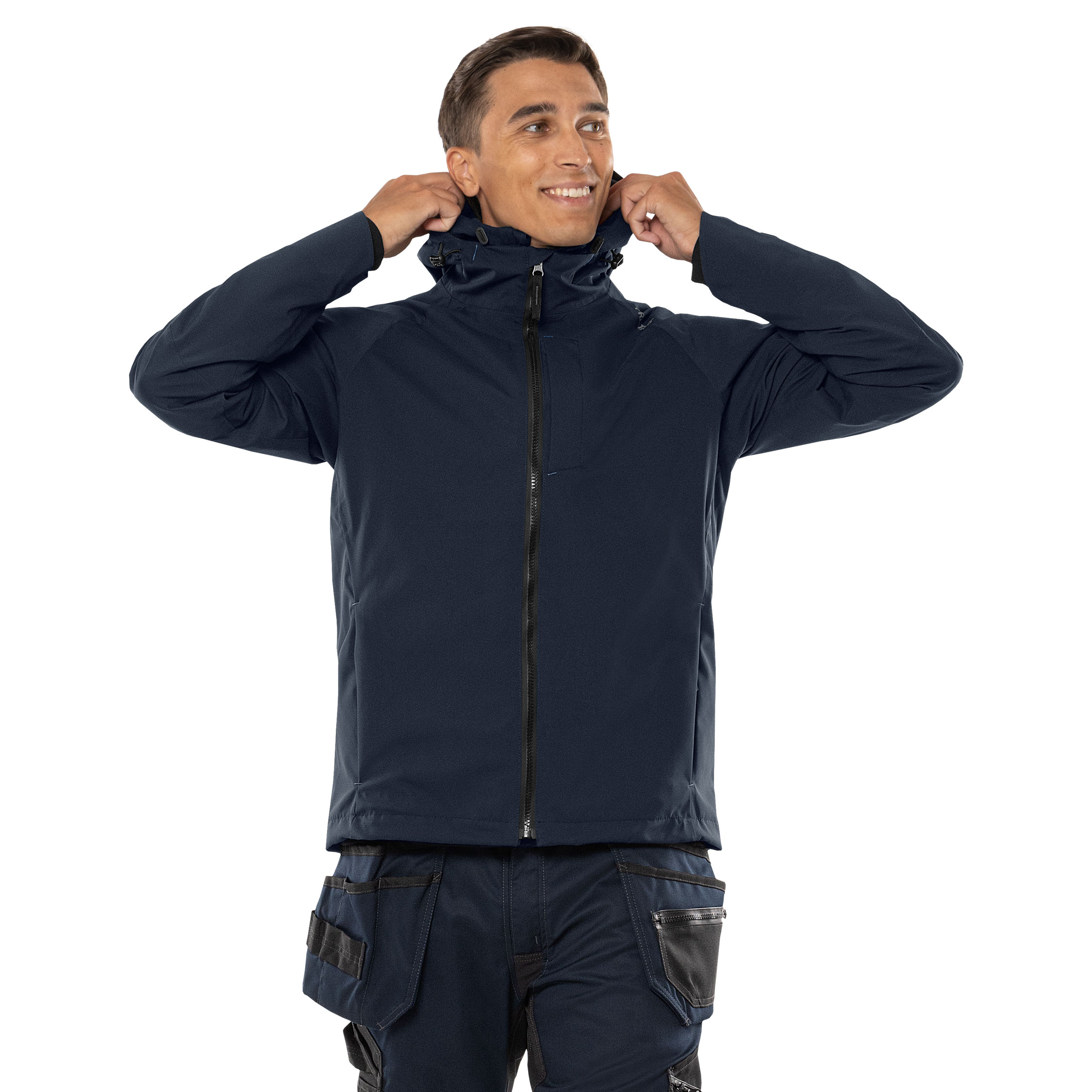 Fristads shell jacket 4882 GLPS, Dark Marine Blue, large image number 1