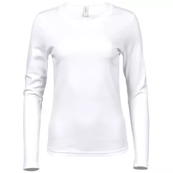 Tee Jay's Interlock long-sleeved women’s shirt, White