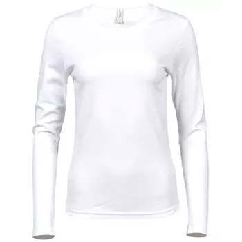 Tee Jays Interlock Langärmliges Damen Sweatshirt, Weiß