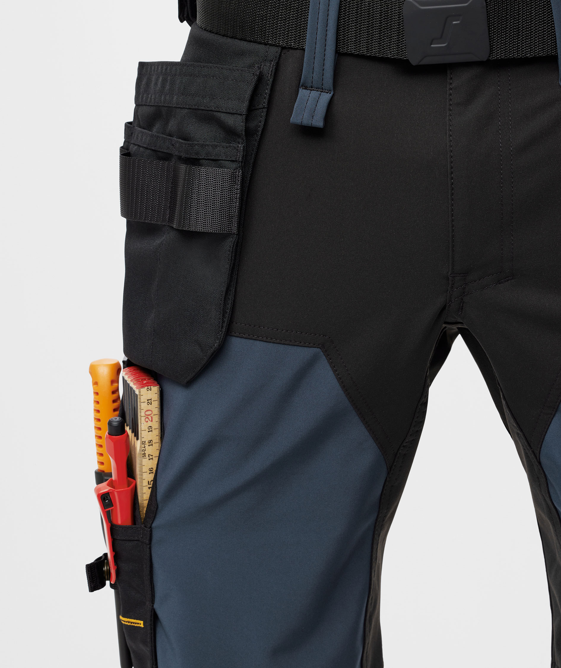 Snickers AllroundWork craftsman shorts 6175 full stretch, Navy/black, large image number 10