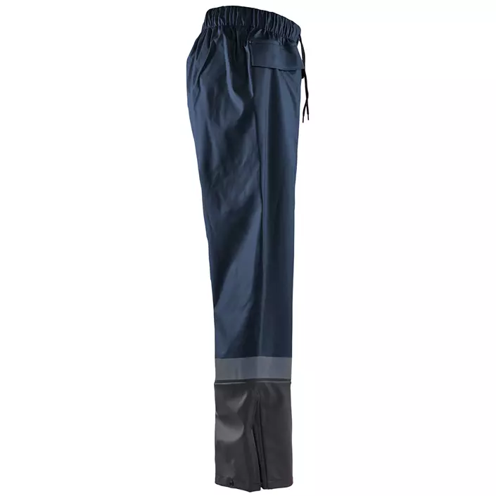 Blåkläder Hi-Vis rain trousers Level 2, Dark Marine/Black, large image number 3