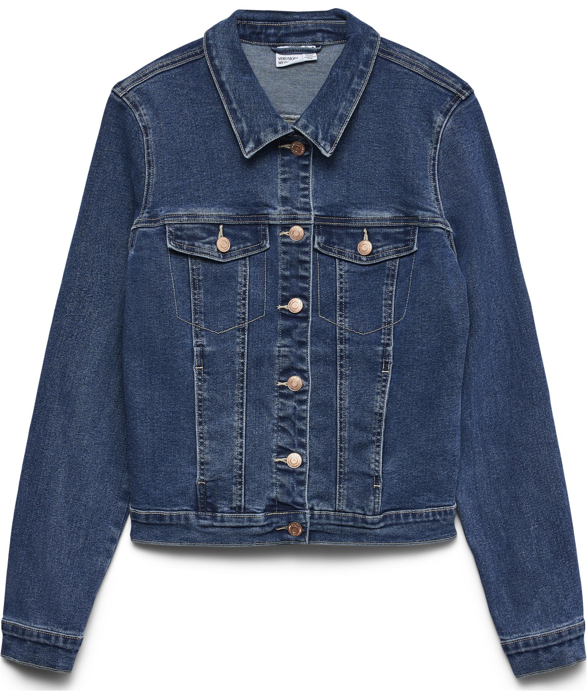 Vero Moda VMLUNA Denim jacka, Medium Blue Denim
