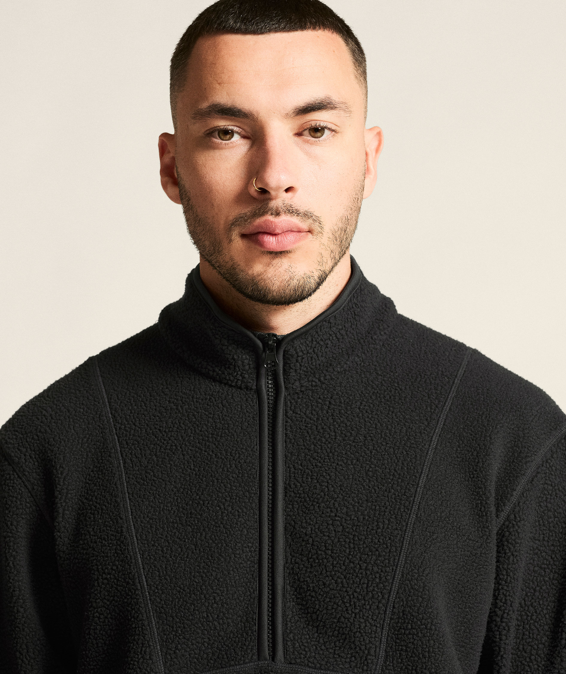 Craft Join Halfzip Faserpelz Pullover, Black, large image number 5