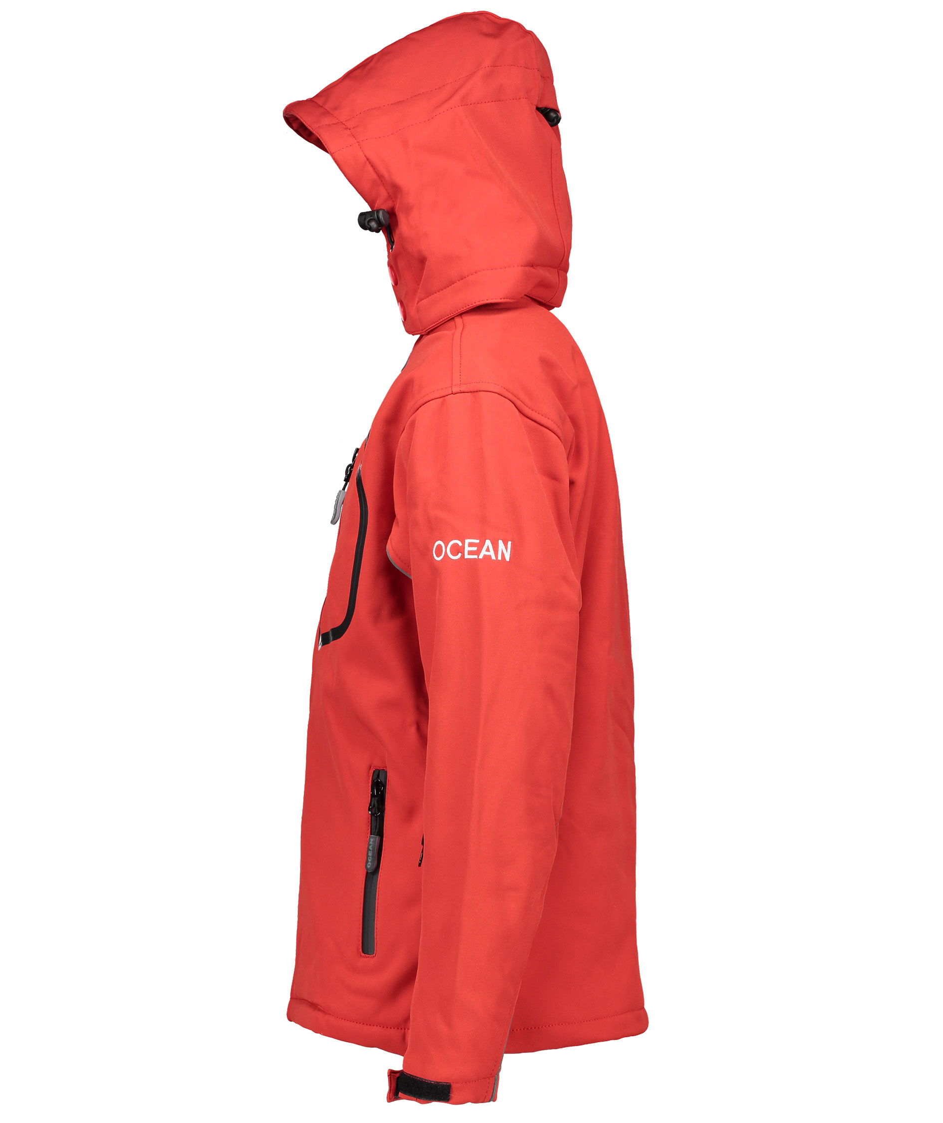 Ocean softshell jacket for kids, Red, large image number 3