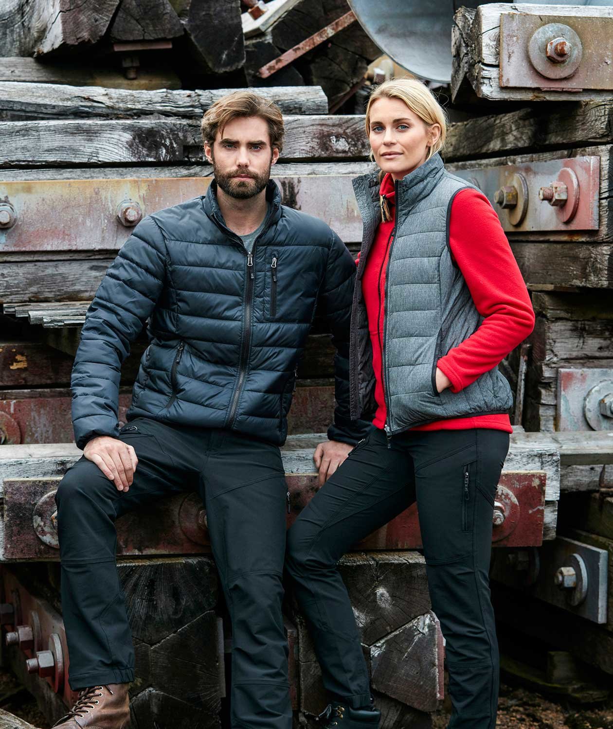 South West Ames quilted jacket, Graphite