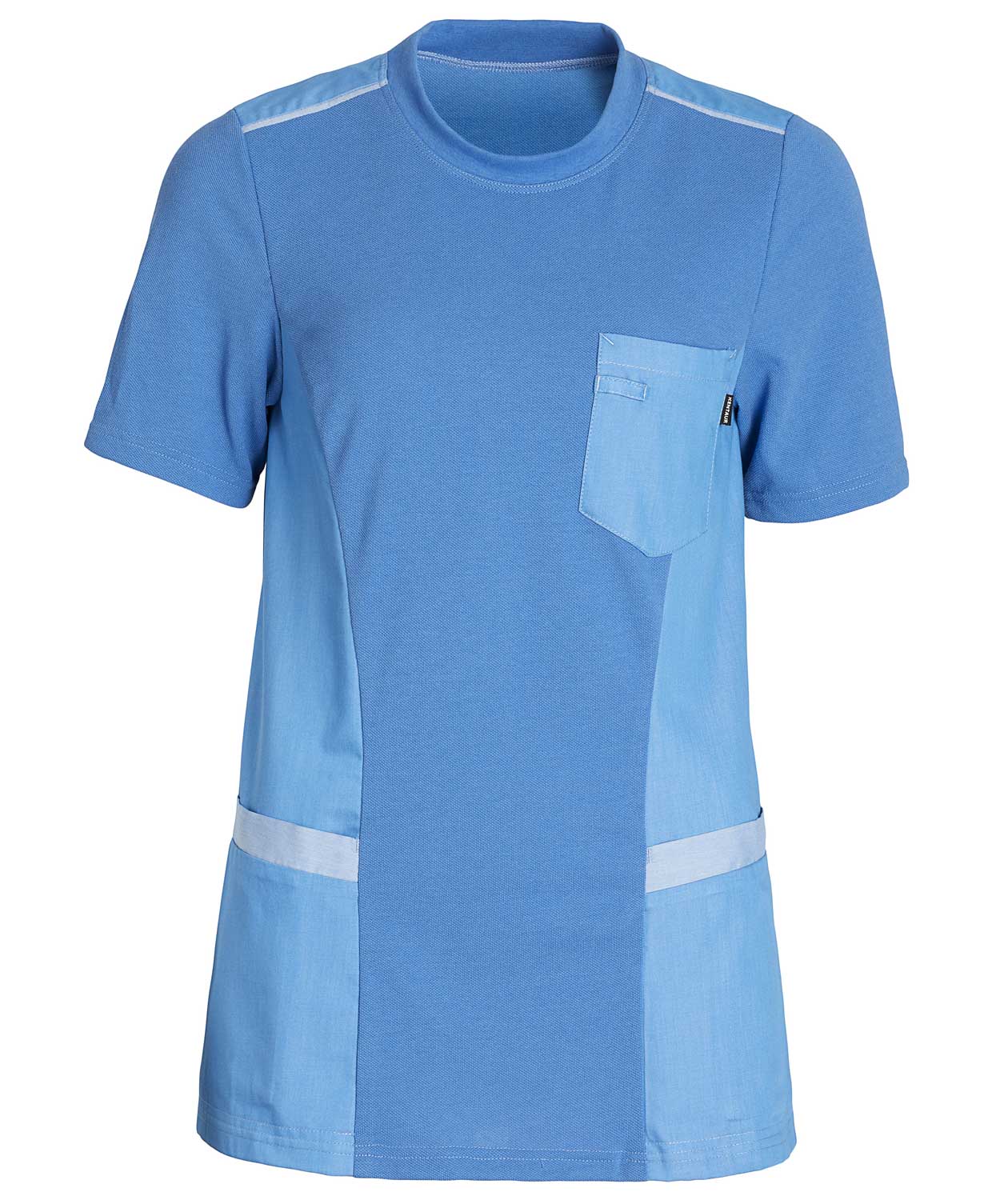 Kentaur women's pique T-shirt, Blue Melange, Blue Melange, swatch