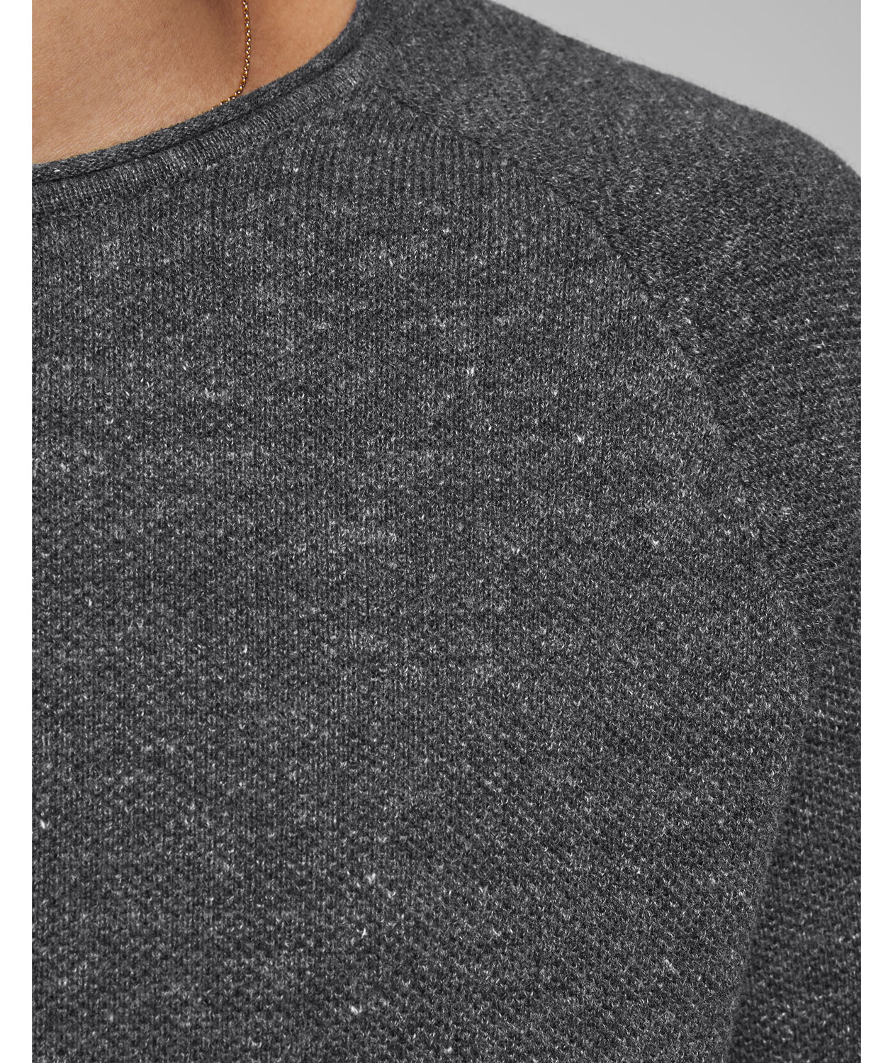 Jack & Jones JJEHILL knitted pullover, Dark Grey Melange, large image number 3