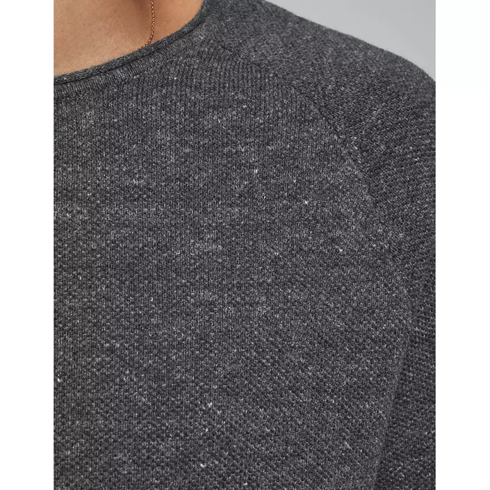 Jack & Jones JJEHILL knitted pullover, Dark Grey Melange, large image number 3