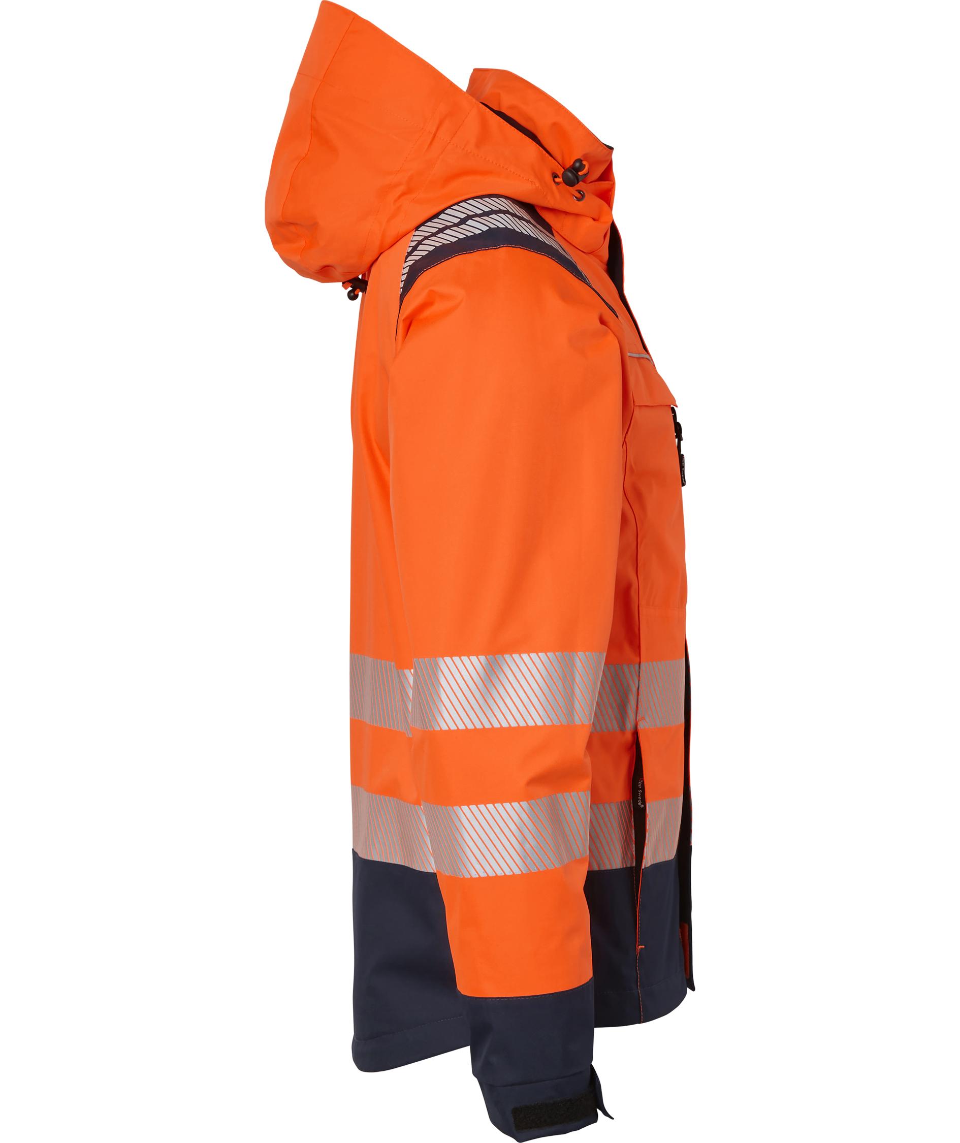 Top Swede shell jacket 130, Hi-Vis Orange/Navy, large image number 2